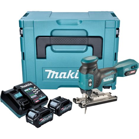 Makita JV 001 GD201 Scie sauteuse sans fil 40 V max. 135 mm Brushless + 2x batterie 2,5 Ah + chargeur + Makpac (1/5)