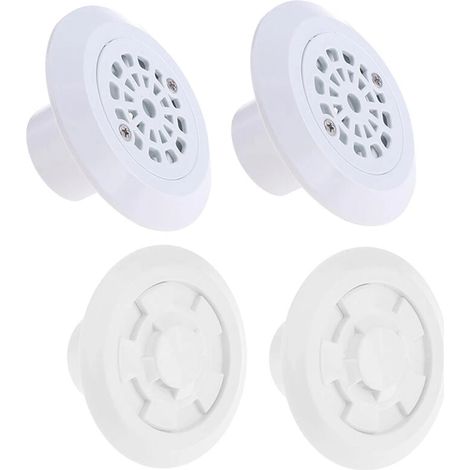Ensemble de 4 accessoires pour piscine hors sol avec buse de refoulement et de sortie, et bonde de vidange (1/5)