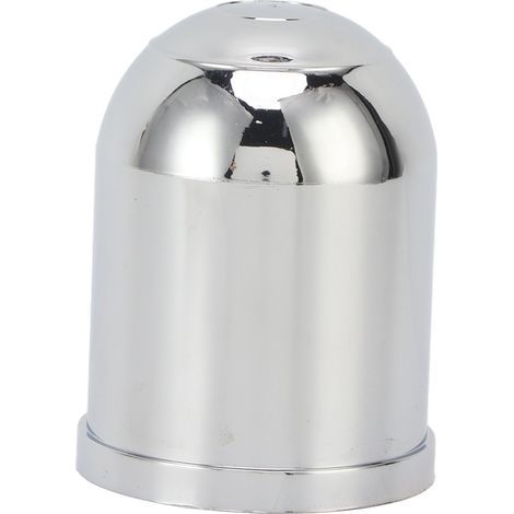 Capuchon de tête d'attelage de boule de remorque Couvercle de protection chromé Plastique ABS pour boules d'attelage de 50 mm 2 po 17/8 po (1/5)