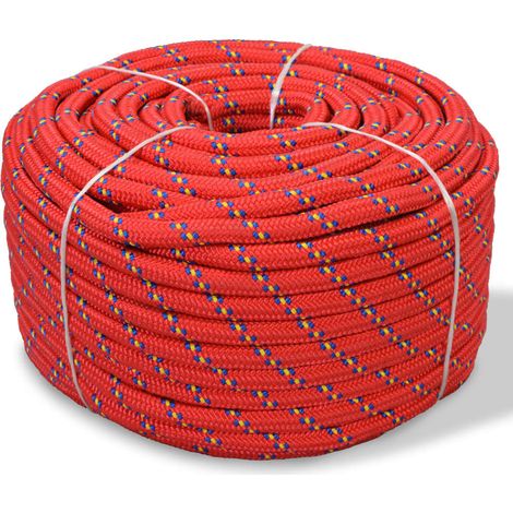 Corde de bateau,Cordage,Ligne de remorquage pour Kayak et Canoë Polypropylène 10 mm 250 m Rouge RIJMHX16533388 MaisonChic (1/2)