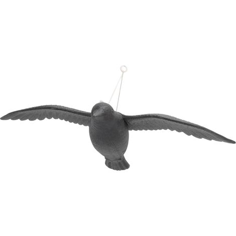 Jardin épouvantail corbeau en plastique, décoration extérieure, leurre factice pour chasse (1/5)
