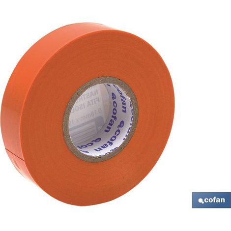 Isolierband 180 Mikrometer Orange 19 mm x 20 Meter