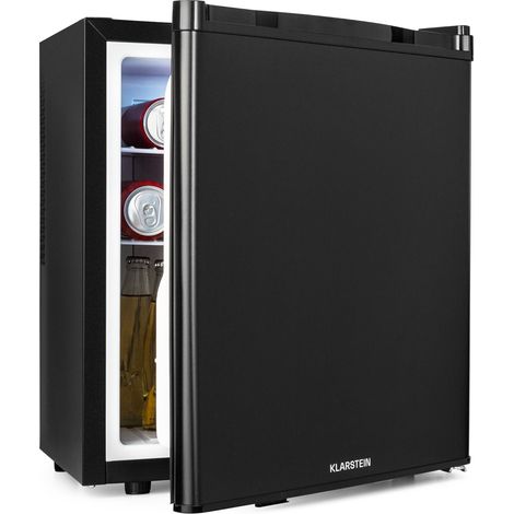 Klarstein Mini Kühlschrank für Zimmer, Mini-Kühlschrank für Getränke, Snacks & Kosmetik, Kleine Minibar, Kühlschrank Klein & Leise, Verstellbare Ablagen, Kleiner Skincar Kühlschrank 6-18°C, 38L (1/5)