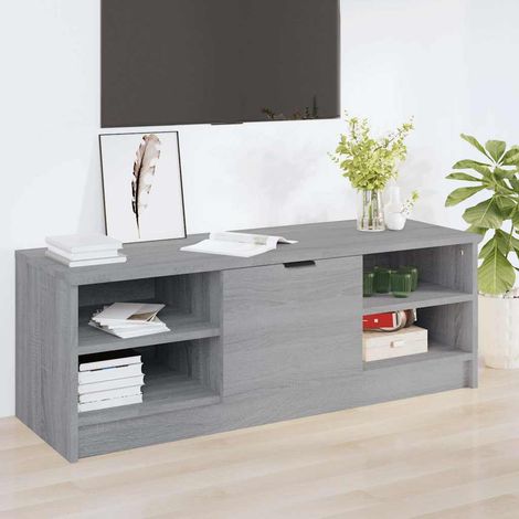 vidaXL TV Cabinet Grey Sonoma 102x35,5x36,5 cm Engineered Wood (1/5)