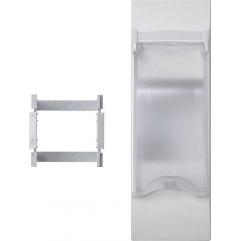 Placa K45 3 mecanismos para magnetotérmico diferencial DIN blanco nieve SIMON KF03/9