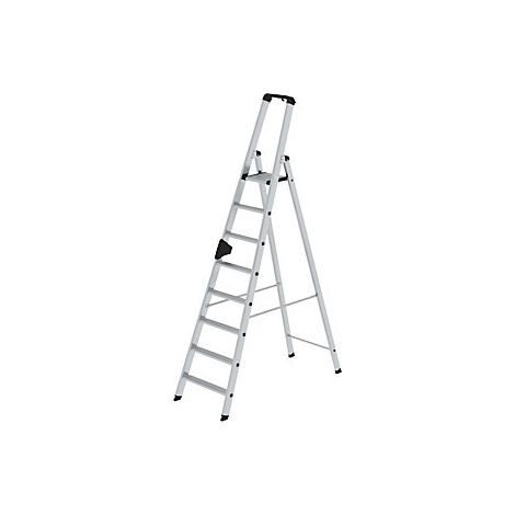 Escalera tipo tijera de peldaños planos  ascenso por un lado 