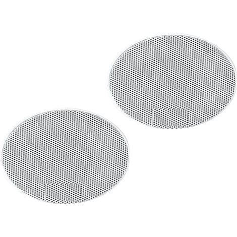 2 Grilles Universelle 160mm pour Haut-Parleur D130mm Rondes blanches