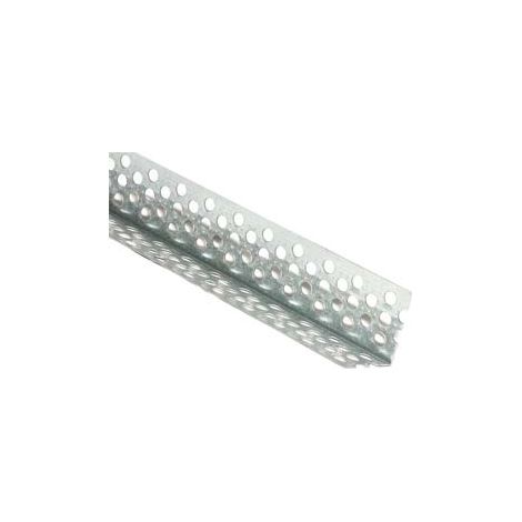 PARASPIGOLI FORATO IN ACCIAIO ZINCATO PER CARTONGESSO- - spessore mm.0,5 - dimensioni mm.30x30x mt.3 - 20 pezzi
