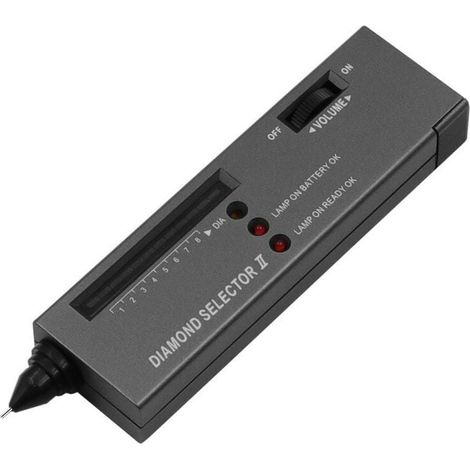 Misuratore di conduttività termica portatile Strumento di identificazione della durezza con penna da trapano per rilevare e identificare l'autenticità di diamanti, giada, smeraldo e cristalli-1 pz (1/5)