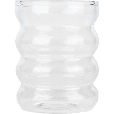 Glass Beer Mug, High Borosilicate Glass Coffee Mug, Thick Single Layer 300ml, Heat Resistant from 4°F to 356°F for Tea, Whiskey, Beer (1/5)