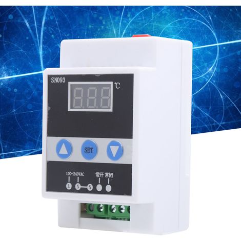 TMC-6000 110–240 V Schienen-Temperaturregler, digitaler Temperaturregler, Thermostat, Kältetechnik (1/5)