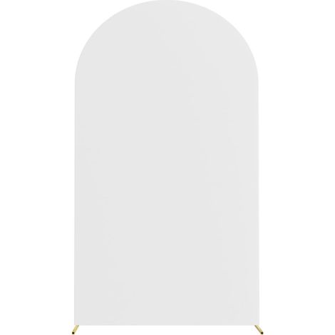 Couverture d'arc de mariage en polyuréthane, ensemble de 3 pièces, supports d'arrière-plan multifonctionnels élastiques en soie et lait, blanc (1/5)