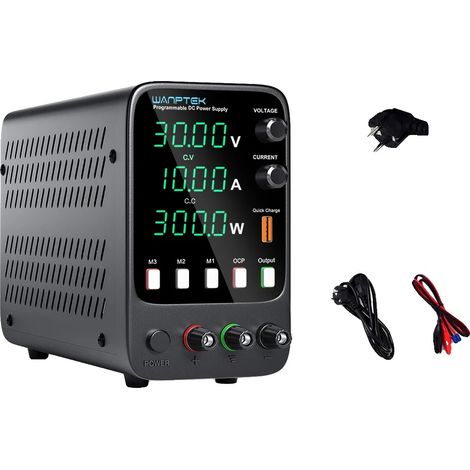 Fuente de alimentación, voltaje ajustable, pantalla digital, APS3010H 30V10A (1/2)