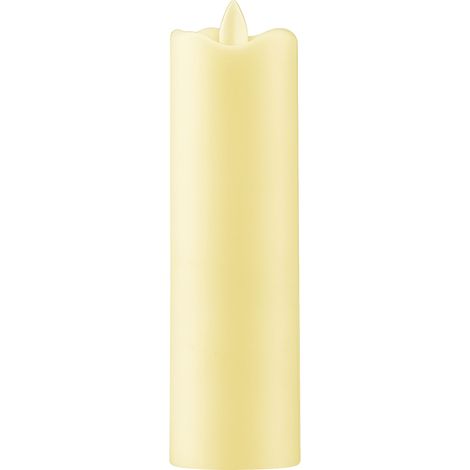 LED-Kerze mit beweglicher Flamme, 18 cm, cremefarben, VERGIONIC
