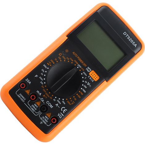 Multimètre numérique universel DT9205A avec protection contre les surcharges, haute précision pour les tests électriques (1/5)