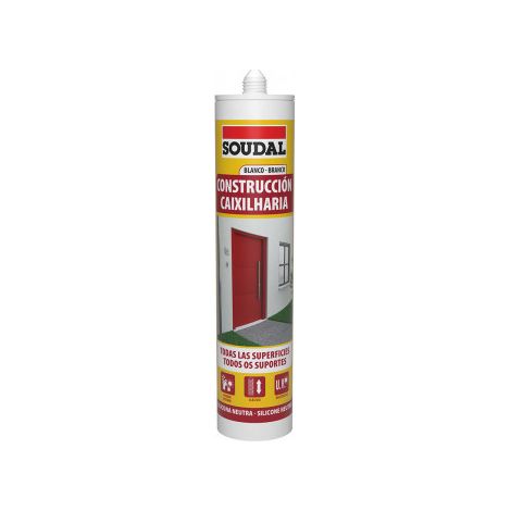 Silicona de Construcción Neutra SOUDAL Blanca 290ml 115786