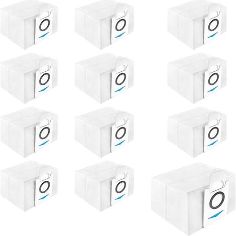 12er-Pack Staubsaugerbeutel für Ecovacs Deebot X1 Omni / X1 e Omni / X1 Turbo Saugroboter (3,2 l Fassungsvermögen) – Ersatzbeutel (1/5)