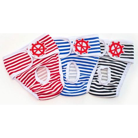 3pcs sous-vêtements pour chiens de compagnie couches physiologiques (S)