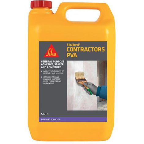 SikaBond Contractors PVA 5L Multi-Purpose Adhesive & Primer