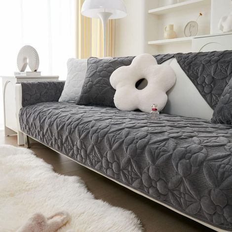JSSEVN - Corner Sofa Cover, 3-Seater Sofa Cover/Throw/Protector, 2-Seater Convertible Sofa/Armchair/Click-Clack Cover, Cat and Dog Sofa Protector (1/5)