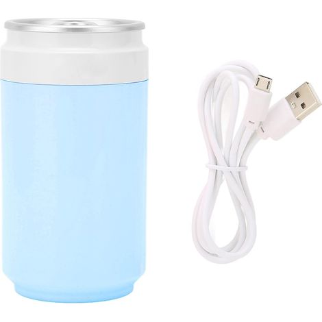 Humidificateur de Voiture USB, Vaporisateur D'humidificateur Ultra Silencieux avec Diffuseur D'huiles Essentielles avec Lumières LED pour Voiture, Bureau, Voyage, Maison, Véhicule(Bleu) (1/5)