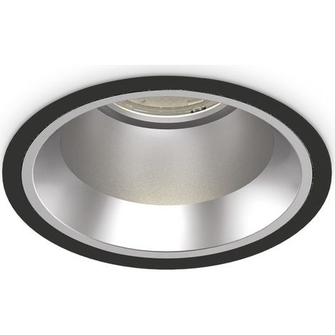 Ideal Lux OFF Downlight Empotrable Redondo Negro 11cm 4000K