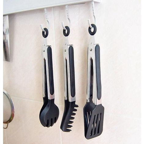 3-Pack Kitchen Tongs, Non-Stick Stainless Steel Tongs with Silicone Tips for Cooking, Baking, BBQ (1/5)