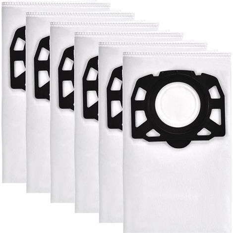 6 Sacs Aspirateur pour WD4 WD5 WD6 Premium, Sac filtrant adapté pour MV4, MV5, MV6 aspirateur eau et poussière 2.863-006.0 (1/5)
