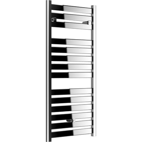 Signature Astor Flat Panel Heated Towel Rail 1150mm H x 500mm W - Chrome