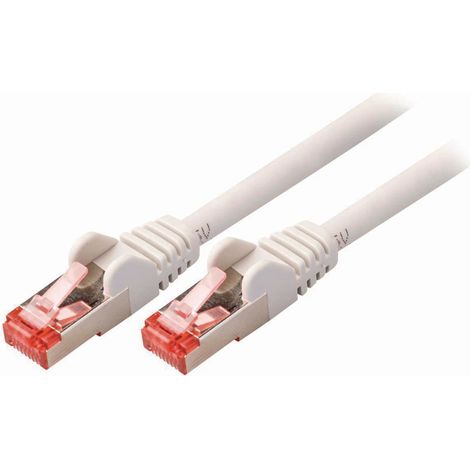 CAT6 Netzwerkkabel RJ45 Stecker RJ45 Stecker S/FTP 10,0 m Rund LSZH / PVC Grau Verpackt