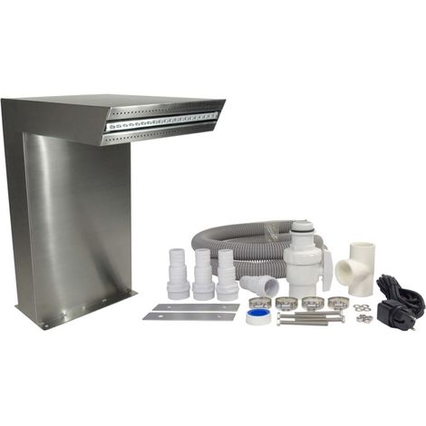 Wasserfall Straight LED Inox316L,20 LED blau,H54x30x42 (1/5)