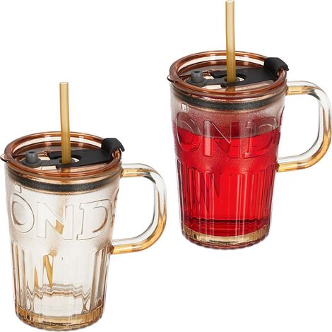 Set mit 2 trinkglasern mit henkel 8841
