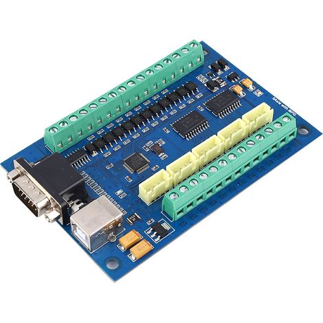 Carte de contrôle de mouvement MACH3 USB 5 axes 100 kHz pour gravure CNC 12-24 V (1/5)