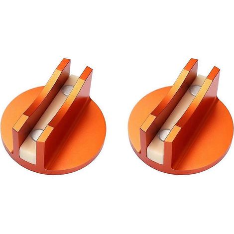 2 Pièces de Plaques Magnétiques en Aluminium Rainurées pour Cric (1/5)