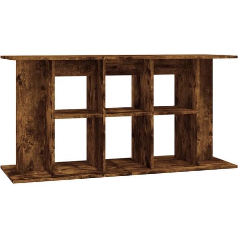 Support pour aquarium Meuble pour Aquarium chêne fumé 120x40x60 cm bois d'ingénierie CFW26335 (1/5)