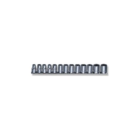Jonnesway Completo de Nasadkas 13 Piezas (1/2" 12-kat) 10-24mm, herramienta profesional, alta resistencia, ideal para trabajos mecánicos exigentes, modelo S05H4113S