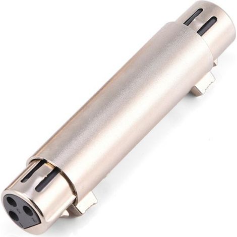 Adaptateur XLR Femelle-Femelle - 3 Broches - Pour Microphones Et Equipements Audio - 2 Pièces (1/5)