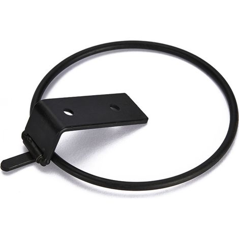 Flower Pot Holder Ring, Wall Mounted Metal Plant Hanger Hook, Wall Bracket for Flower Pot, Black (1/5)