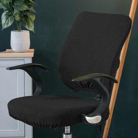 Coprisedia da ufficio monopezzo, rimovibile, universale, moderno, semplice, elegante, coprisedia girevole per sedie da ufficio, braccioli girevoli, sedia (ora (1/5)