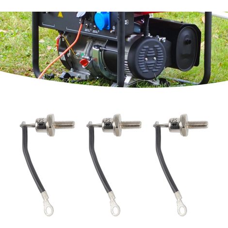 Lot de 3 pièces détachées pour groupe électrogène diesel : diodes ZX25-12 avec fil, fil noir négatif 25 A (1/5)