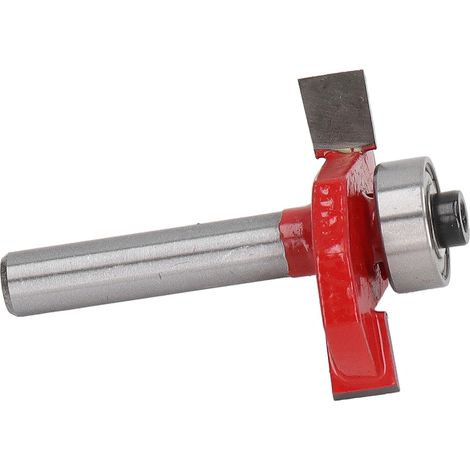 T-förmiger Holzfräser, 1/4-Zoll-Schaft, Wolframstahllegierung, Rahmenprofilfräser für Schreiner, 1/4 x 1/4 Zoll (1/5)