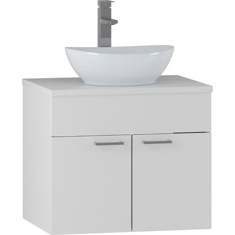 Badplaats Waschbeckenunterschrank Colorado 60 x 46 cm Weiß Matt