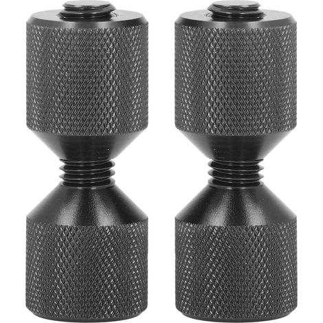 Goupilles d'alignement de bride en aluminium anodisé, 2 pièces, 1 à 1/8 pouces, jeu de broches à double trou pour brides de 0,5 à 14 pouces, 150LB, noir.