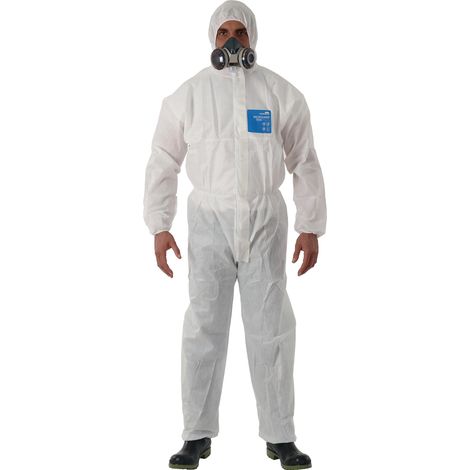 Tuta protettiva AlphaTec® 1500 Plus Gr. XL bianca DPI III