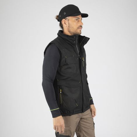 ALI GILET SANS MANCHES DE TRAVAIL 1206 Noir 3XL (1/5)