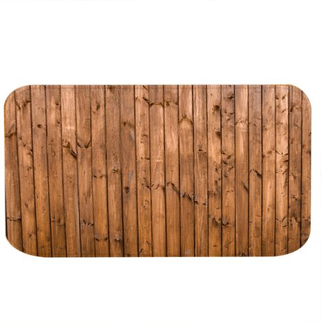 Tapis De Sol Antidérapant - Style Bois Marron - Pour Cuisine Salle De Bain Bureau Salon - 50x80cm (1/5)
