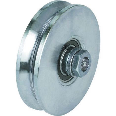 2PZ RUOTE X CANCELLO GOLA Y 2 CUSCINETTO INGRASSATO MM.160 (1/2)
