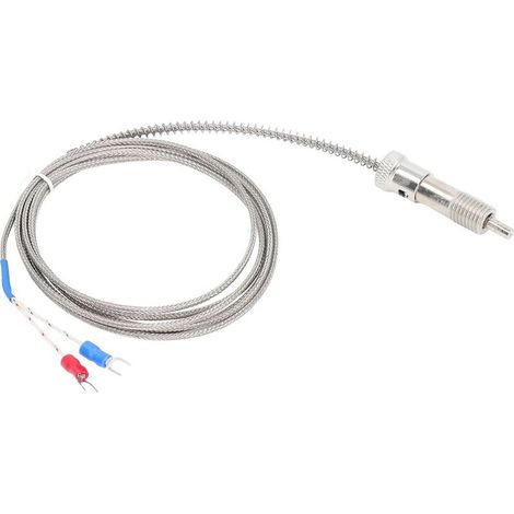 Thermocouple 0-400 ℃ Type K Sonde de capteur de température Ressort de compression Filetage M12 4 m / 13,12 pieds (1/5)