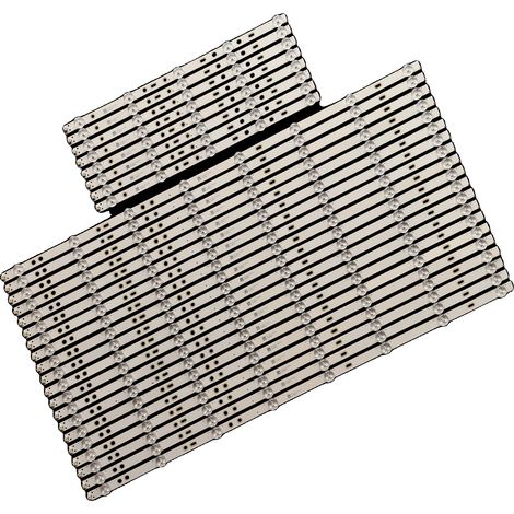 Bandes de rétroéclairage LED, Longueur 360 mm + 570 mm, 28 pièces par paquet, 5 + 8 perles LED par bande, Tension 3V, Certifié CE (1/5)