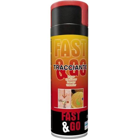 12 x FASTGO SPRAY TRACCIANTE VERNICE ROSSO 500 ML